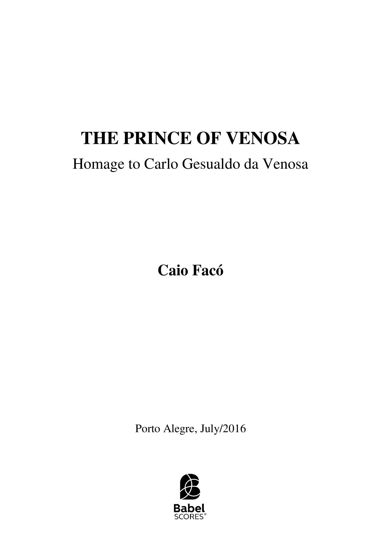 O Príncipe de Venosa