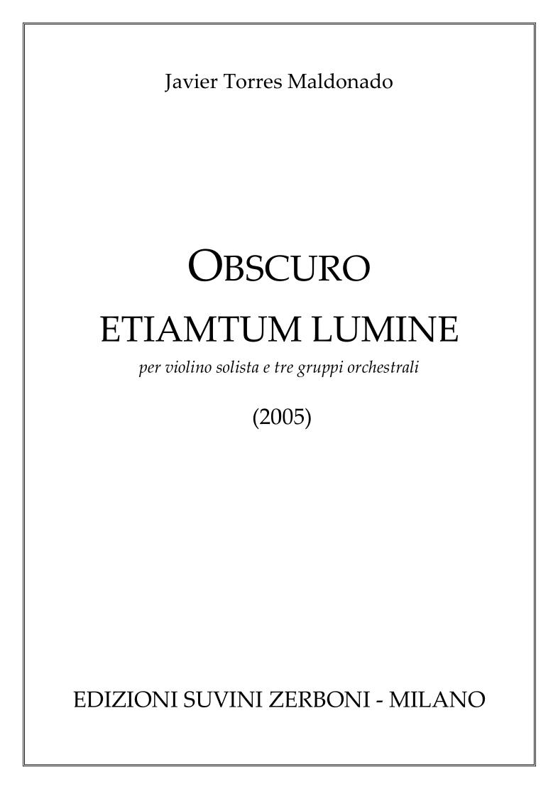 Obscuro etiamtum lumine