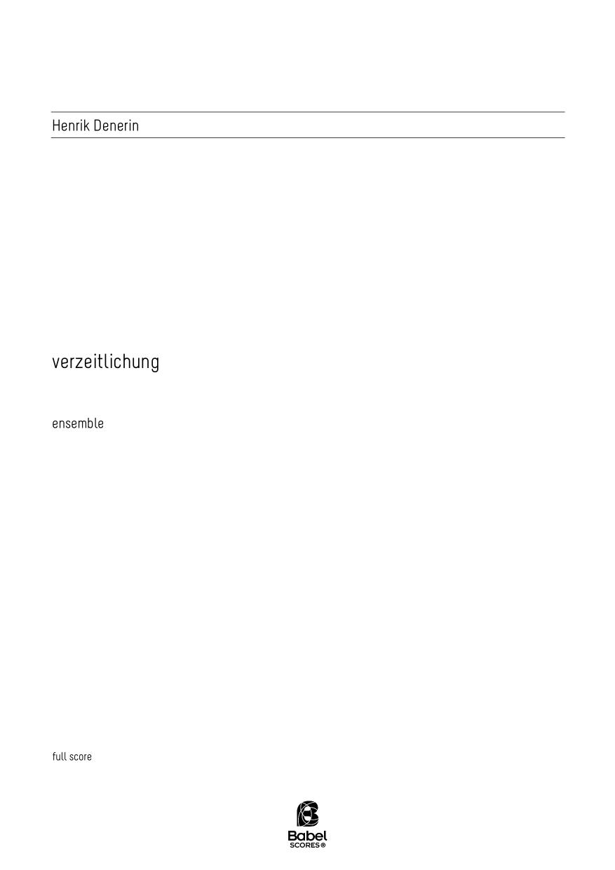 verzeitlichung