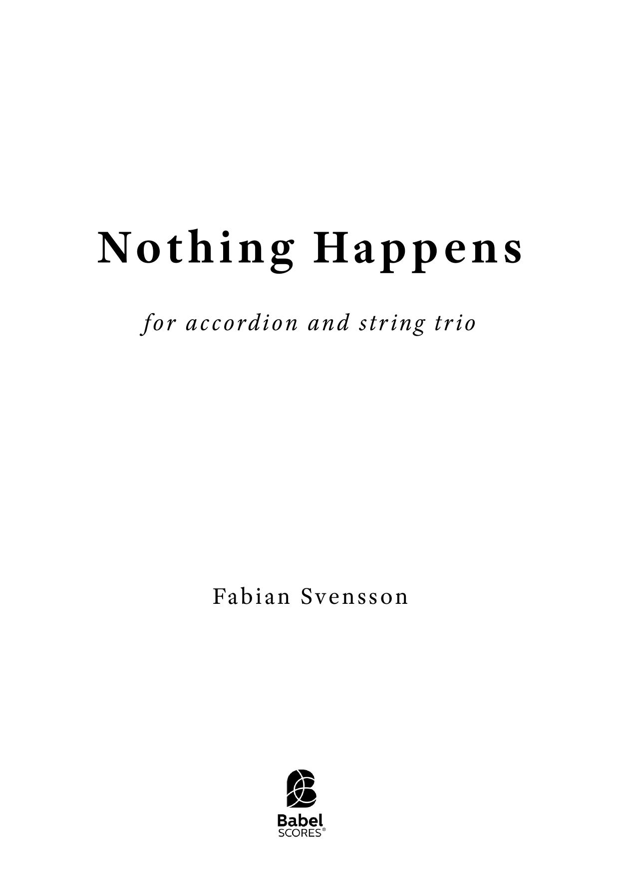 Nothing Happens