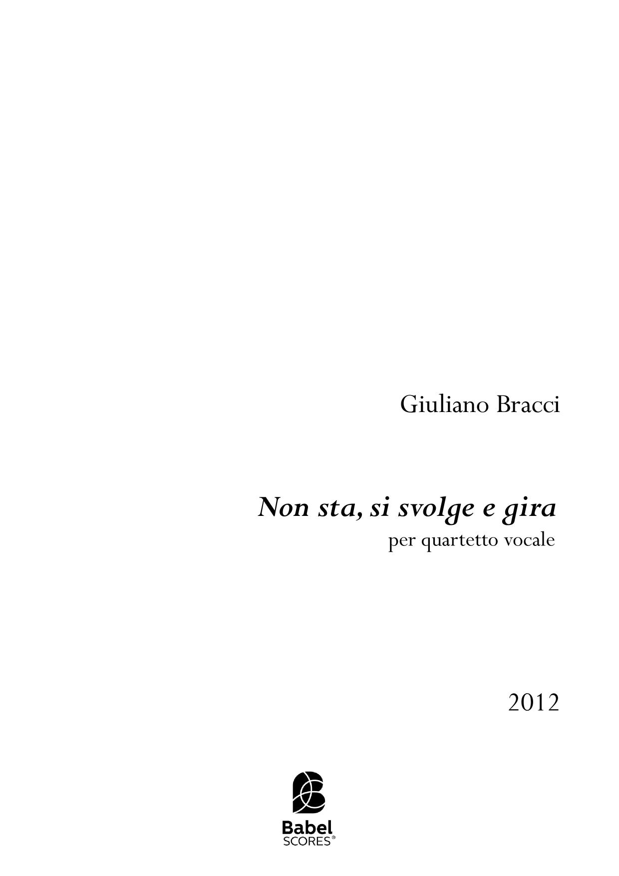 Non sta, si svolge e gira