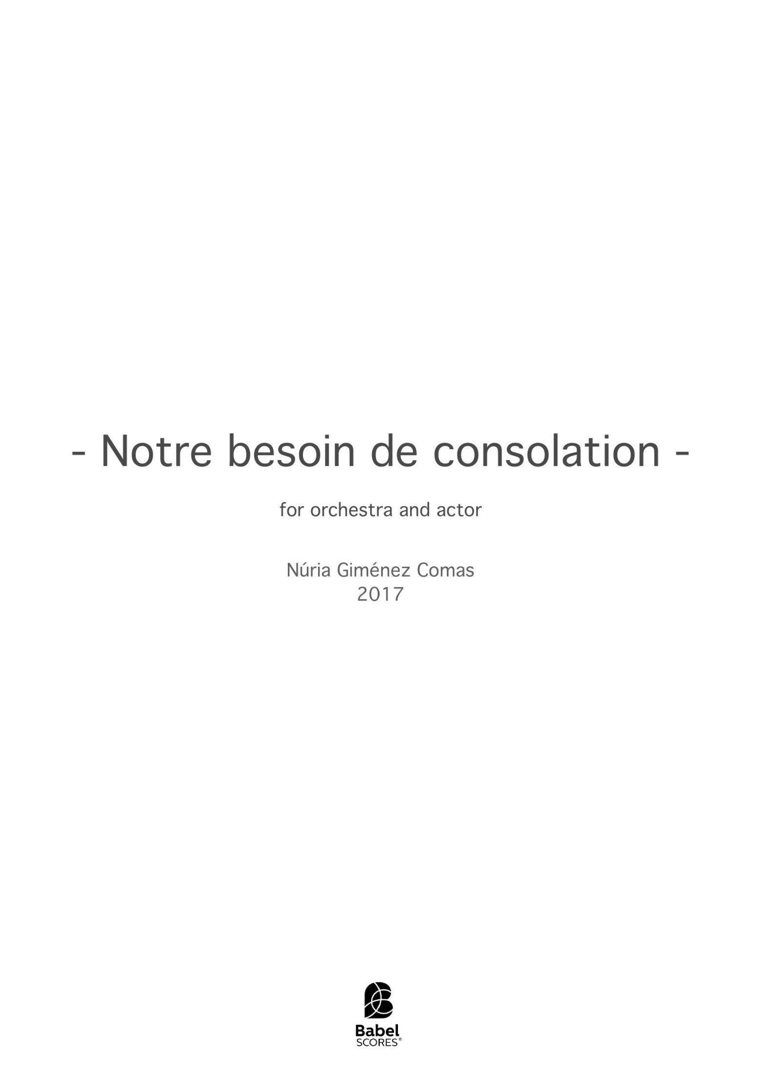 Notre besoin de consolation