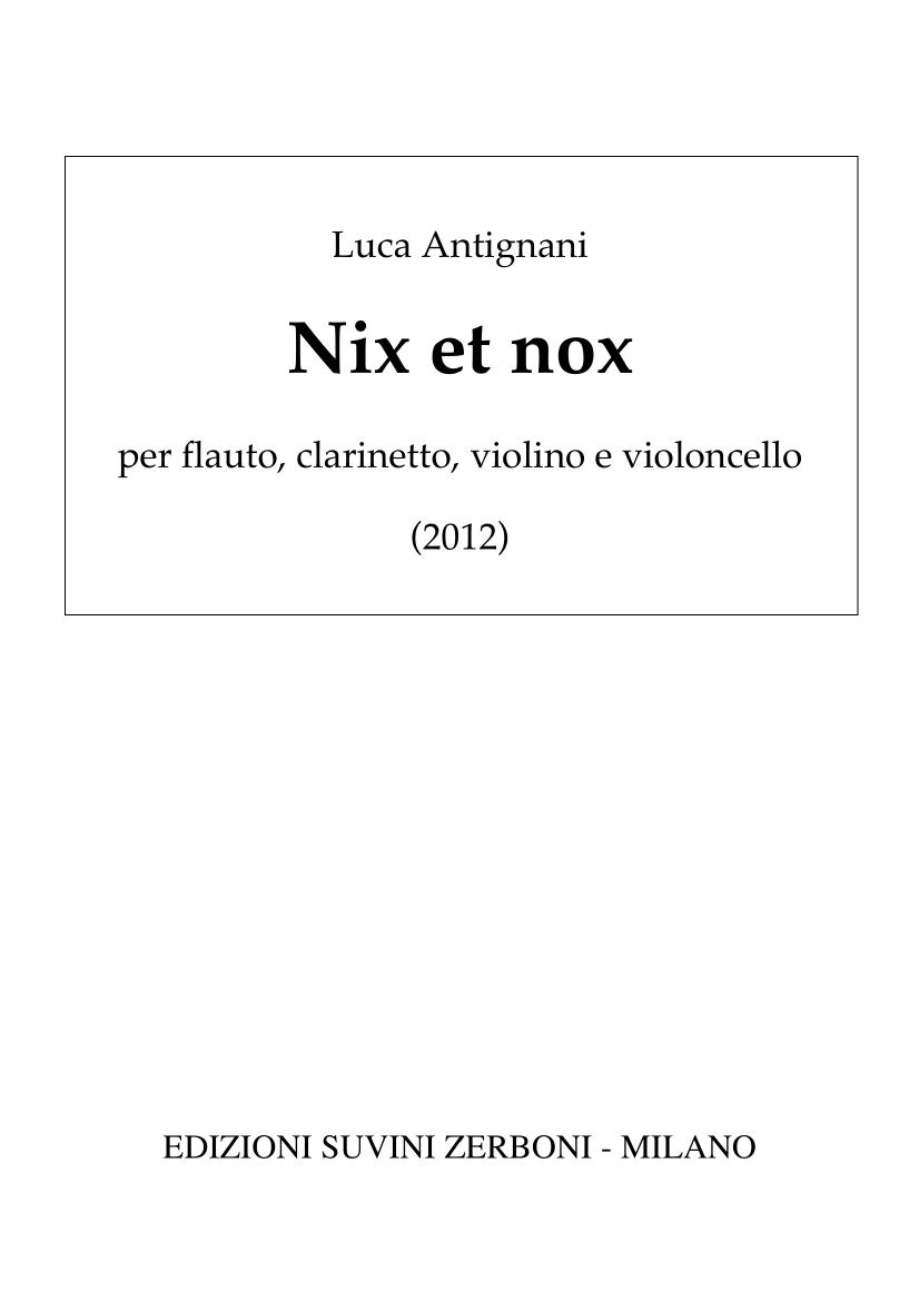 NIX ET NOX