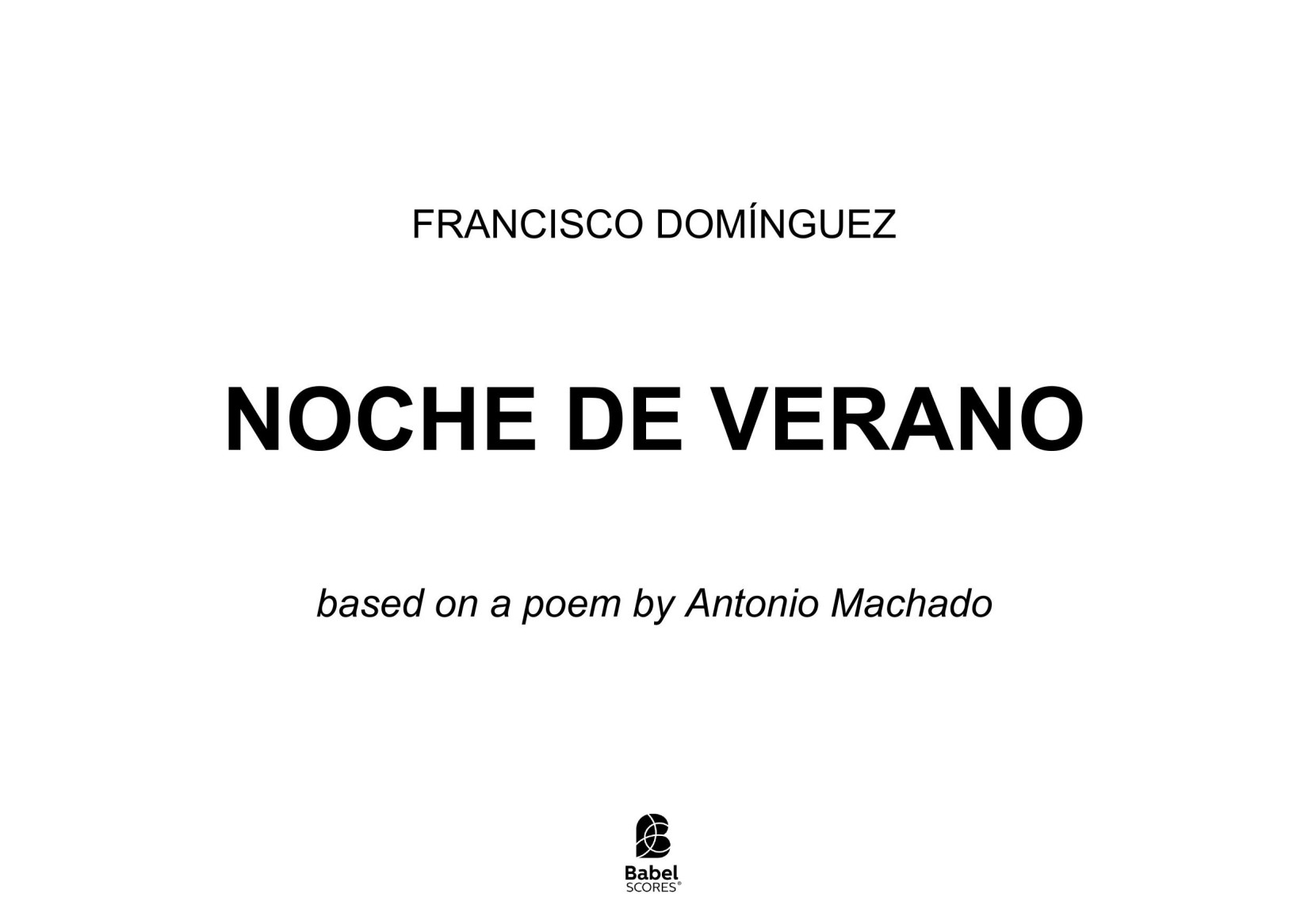 NOCHE DE VERANO