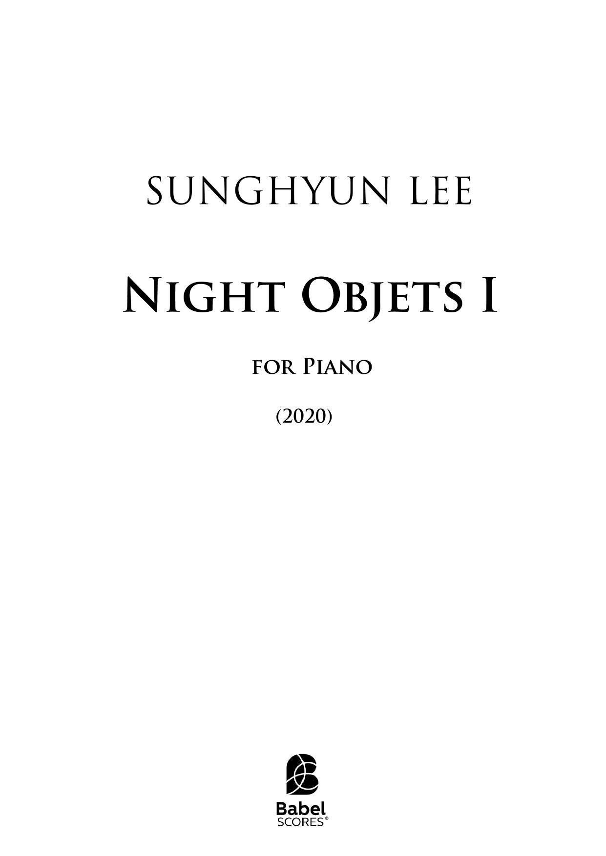 Night Objets I
