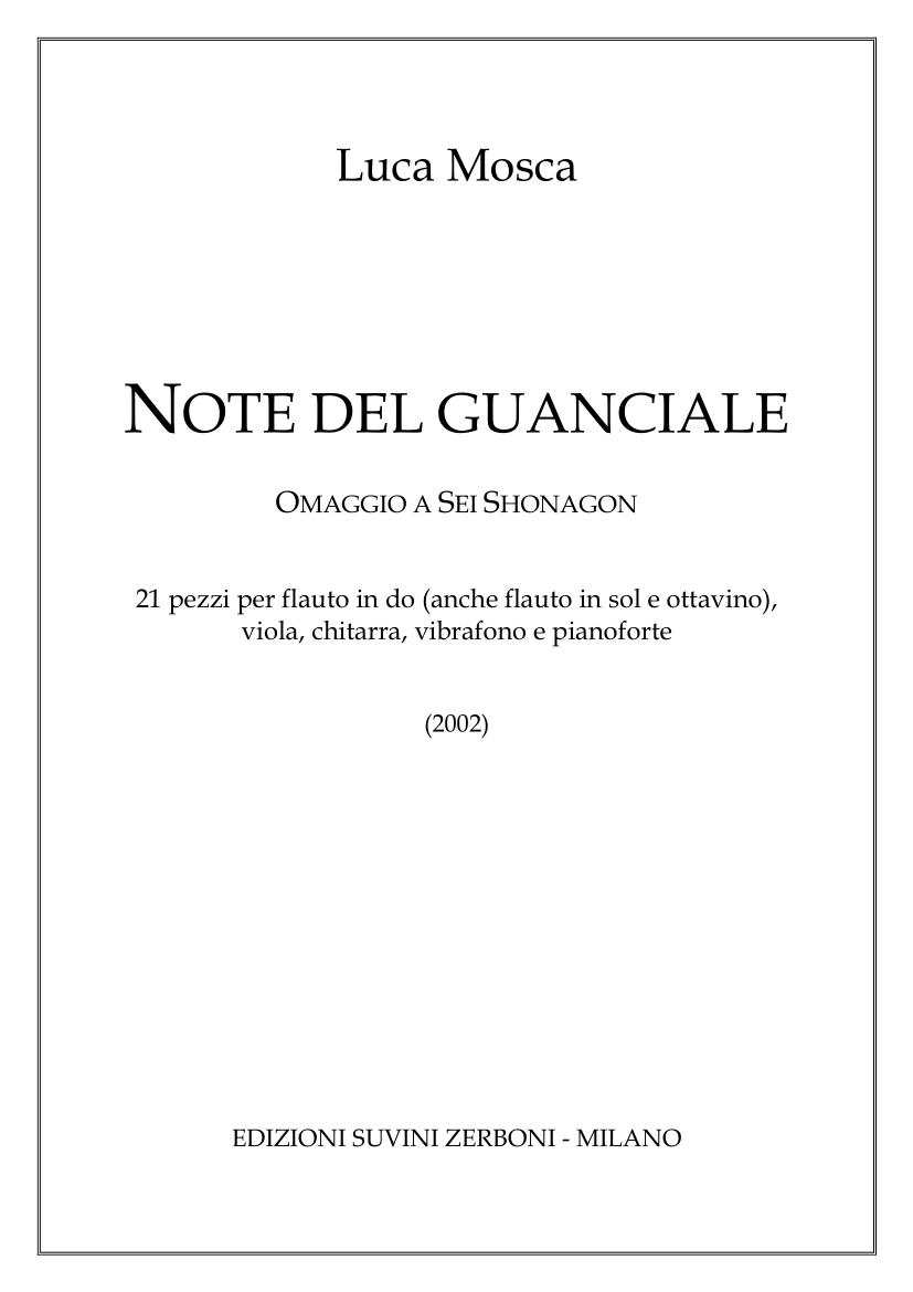 Note del guanciale Omaggio a sei shonagon
