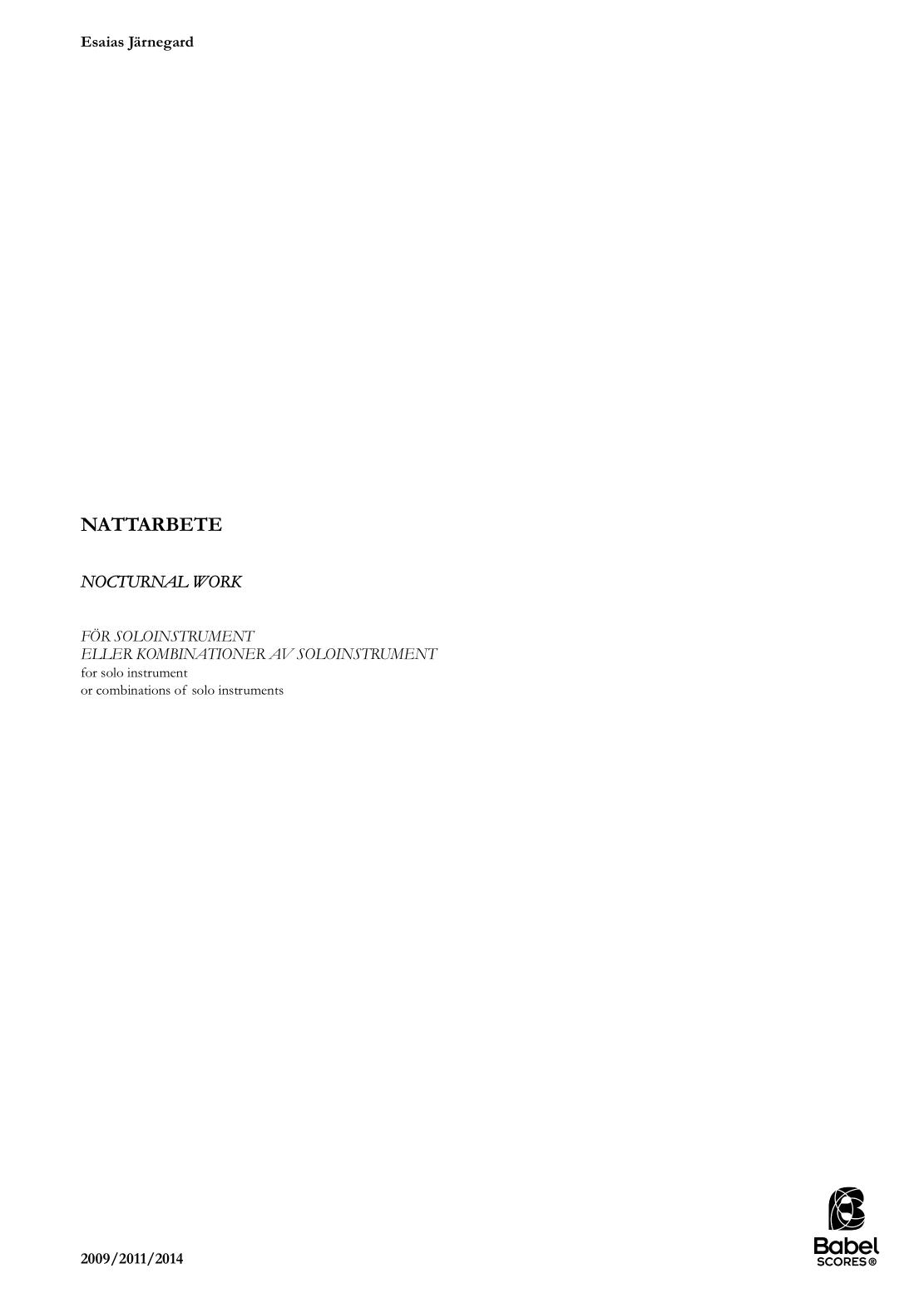 Nattarbete