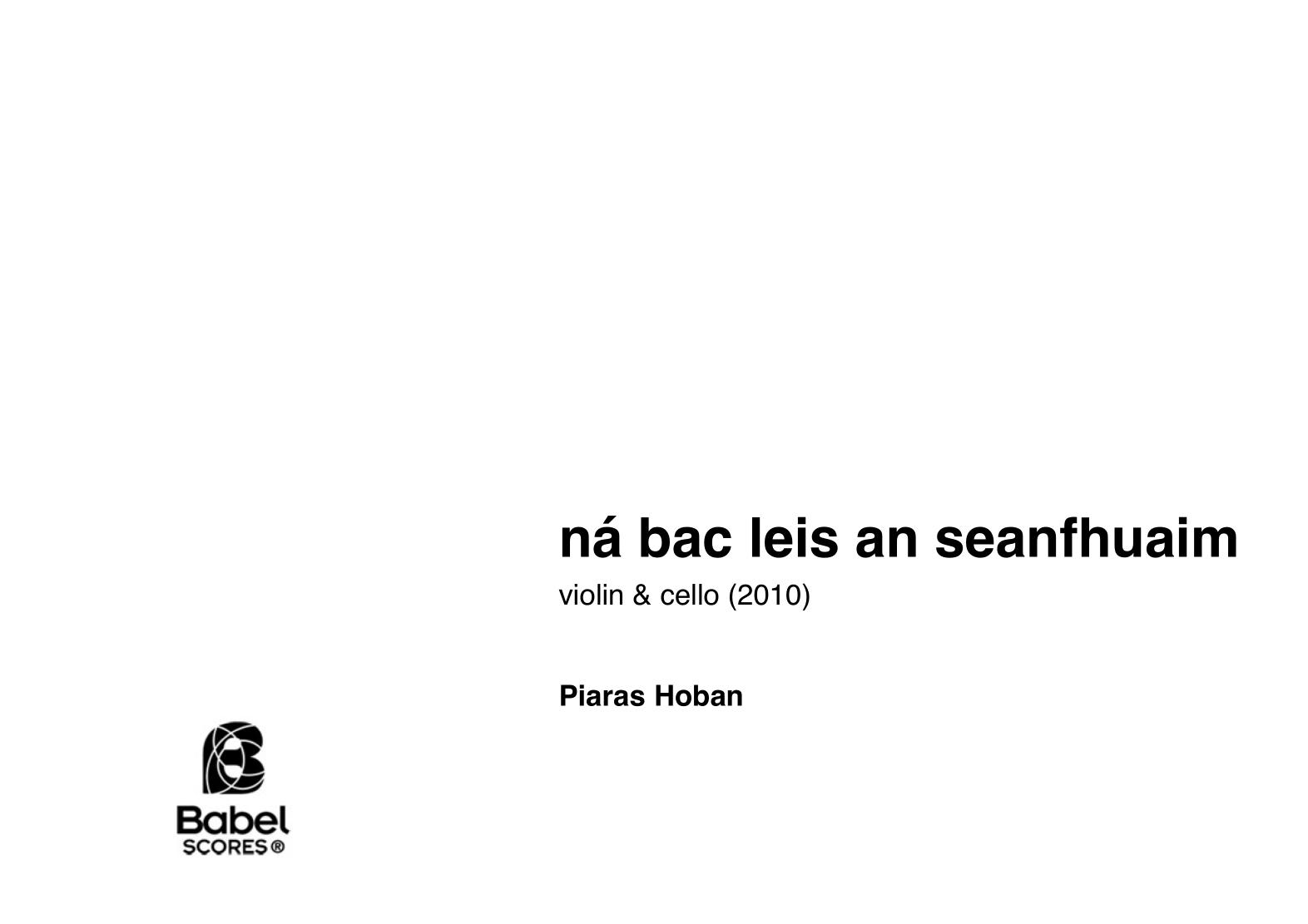 Ná bac leis an seanfhuaim