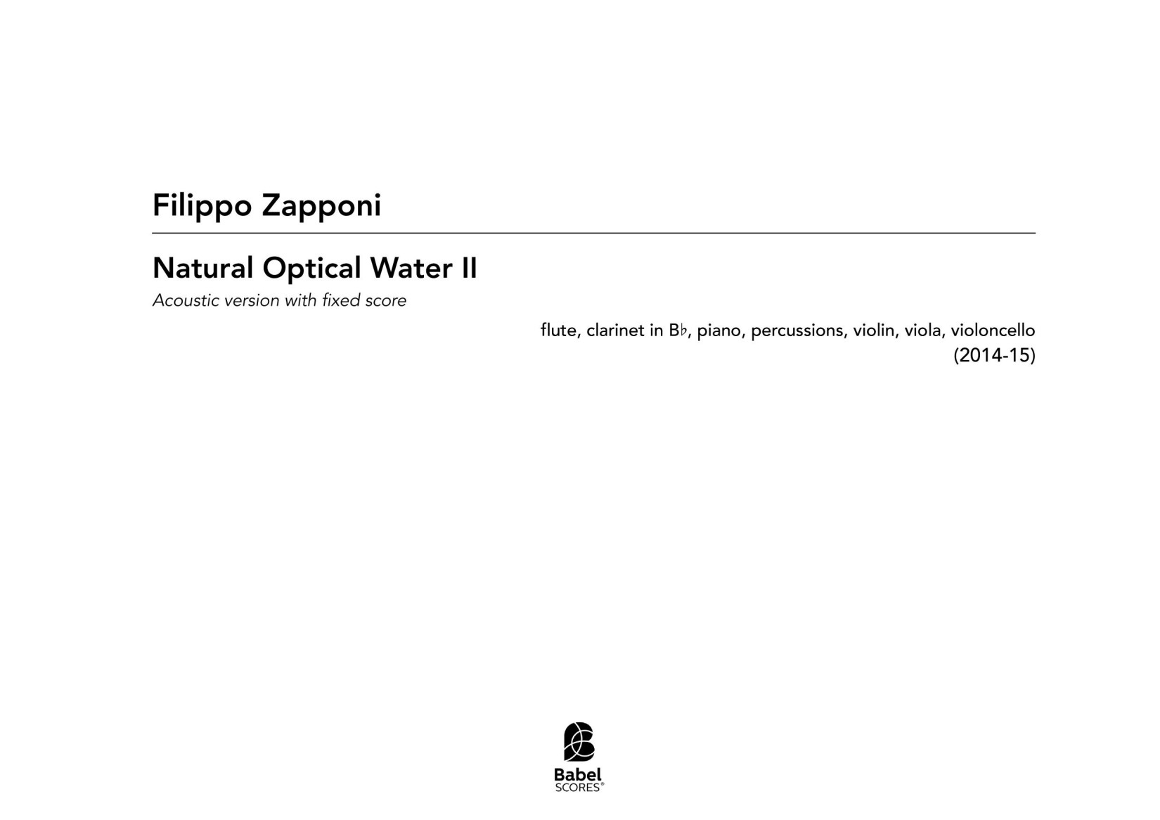 Natural Optical Water II
