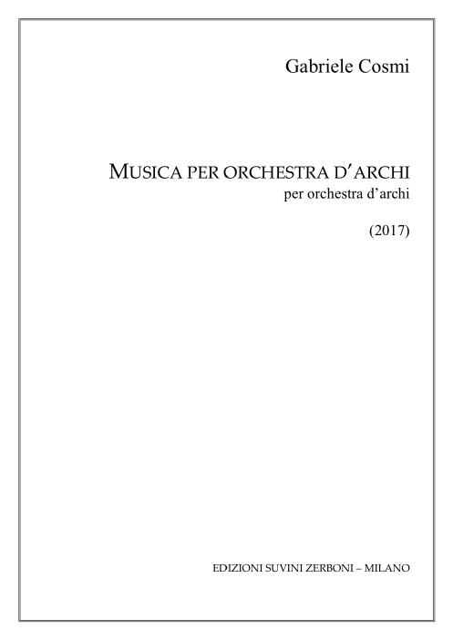 Musica per orchestra d archi