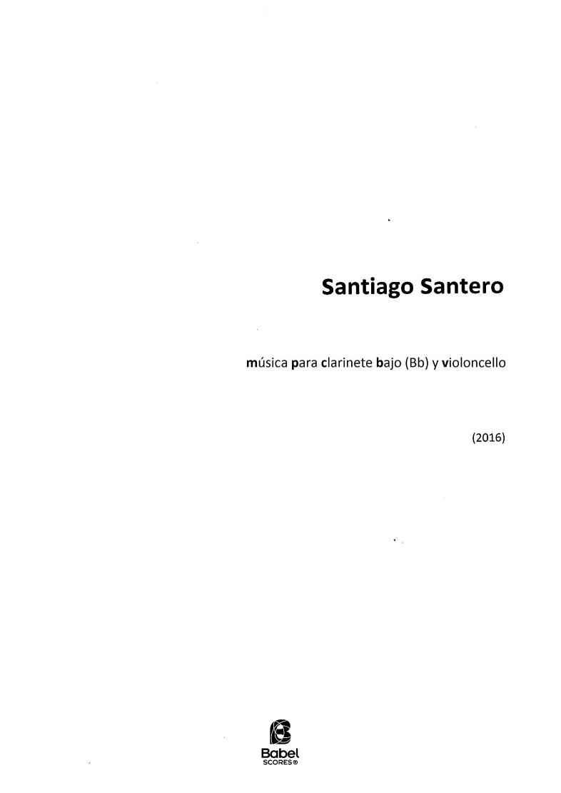 Música para clarinete bajo y violoncello