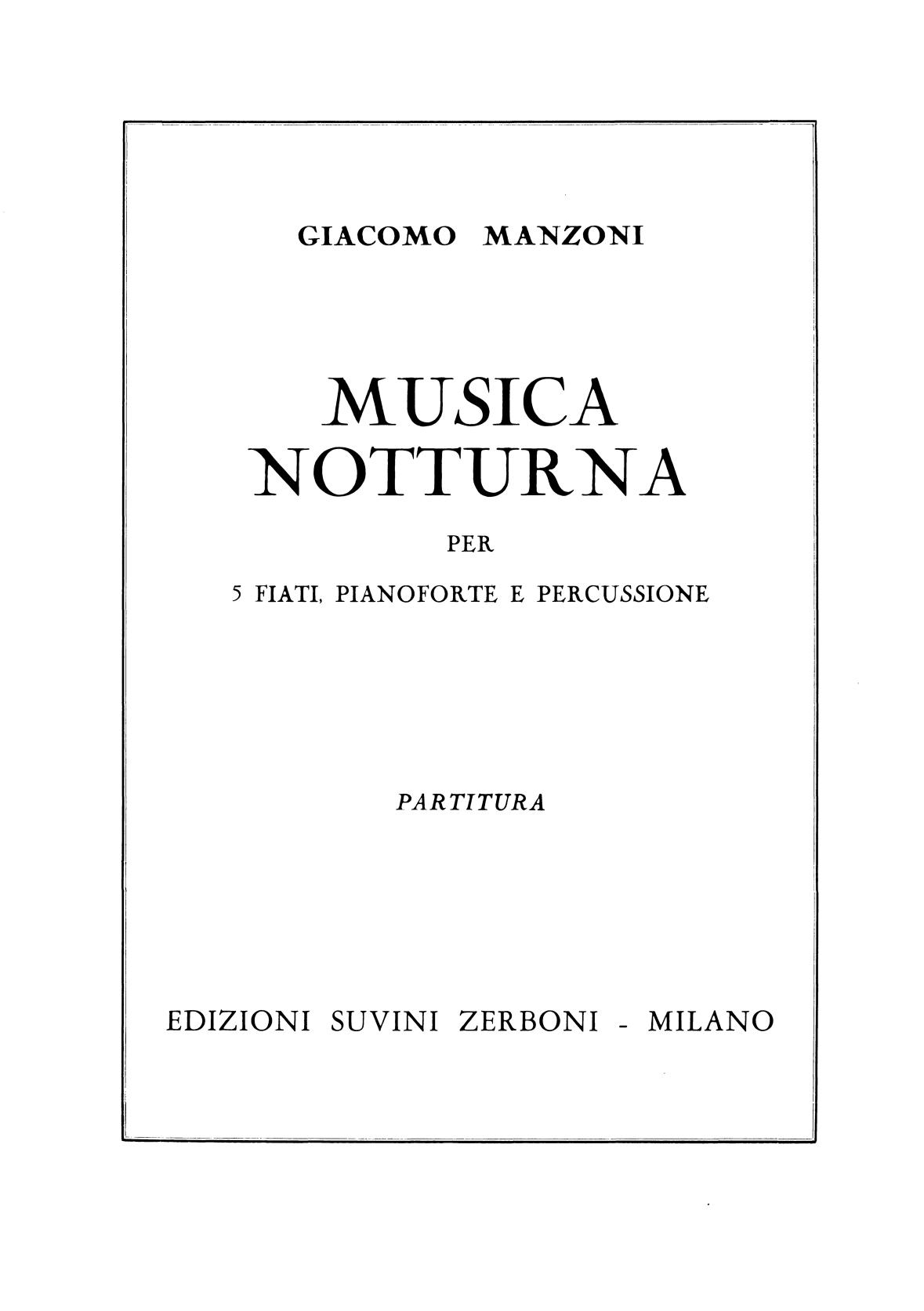 Musica notturna
