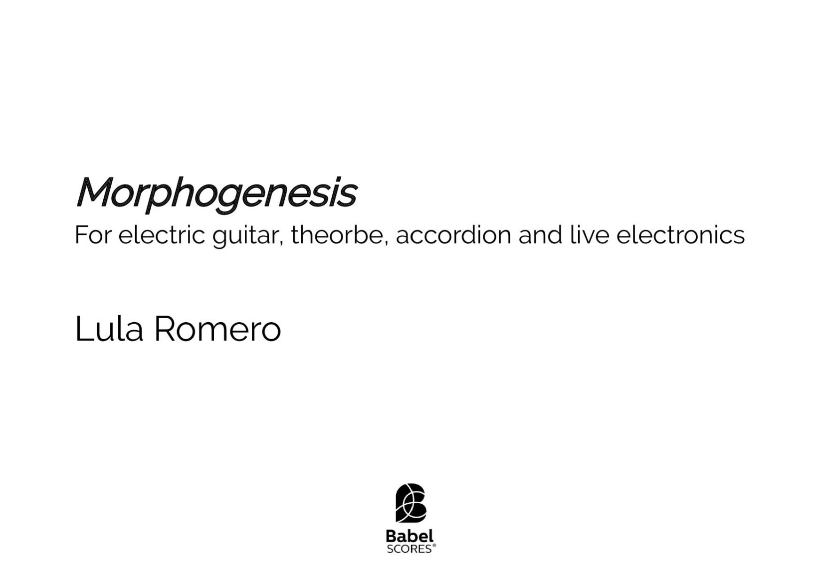 Morphogenesis