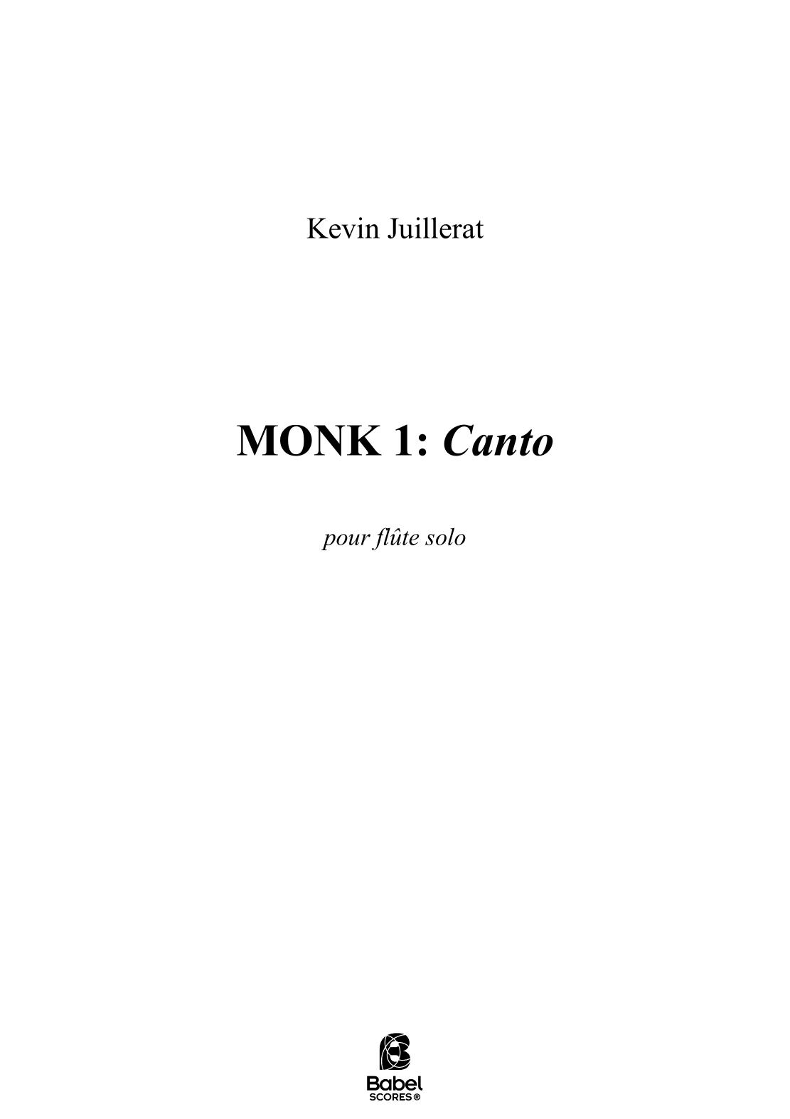 Monk 1：Canto