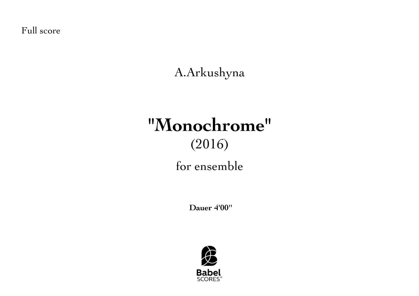 Monochrome