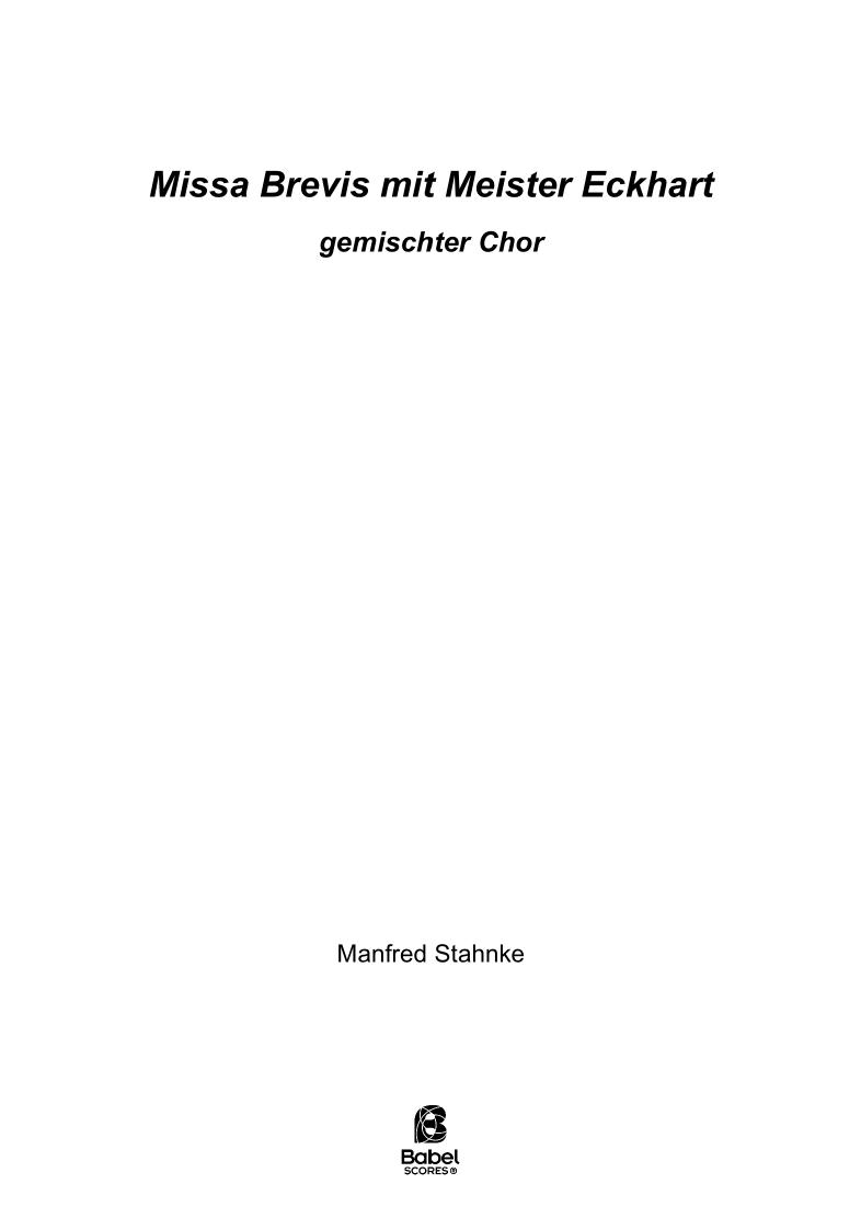 Missa Brevis with Meister Eckhart