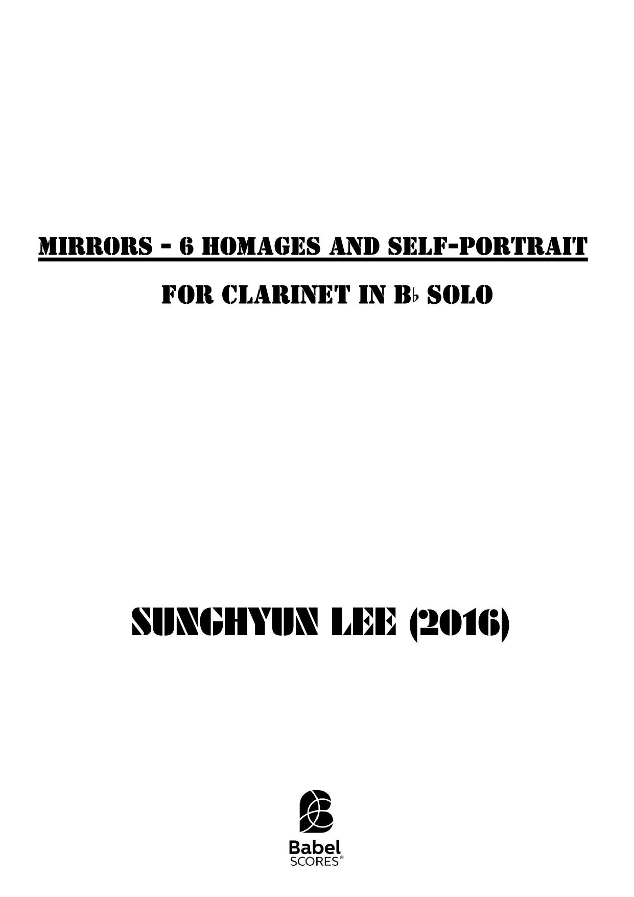 Mirrors - 6 Hommages and Self - Portrait