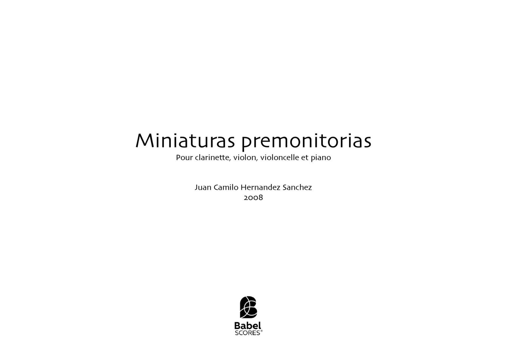 Miniaturas premonitorias