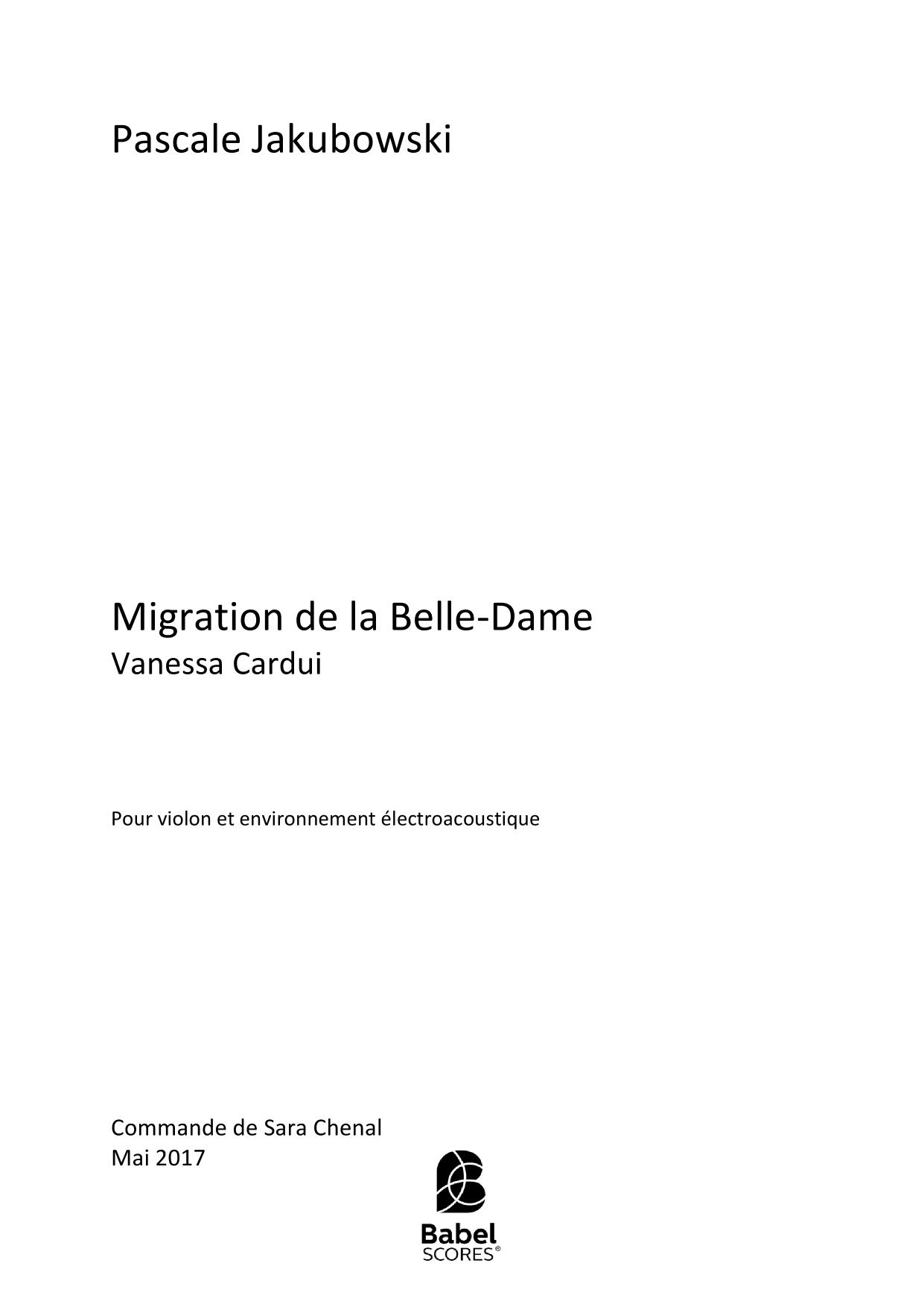 Migration de la Belle-Dame