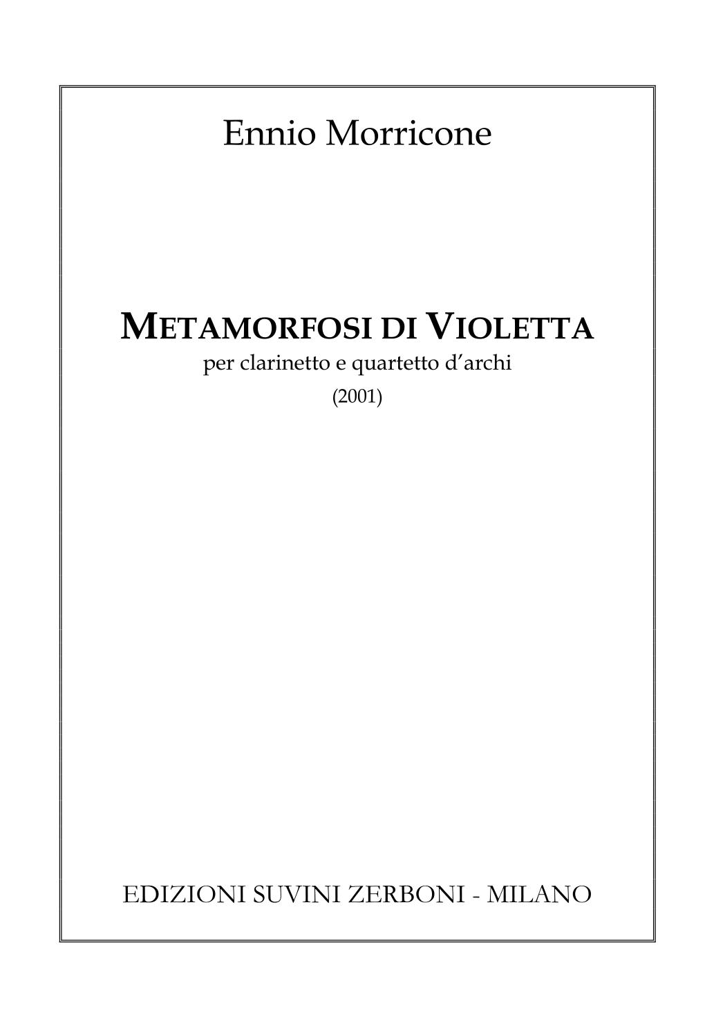 Metamorfosi di violetta