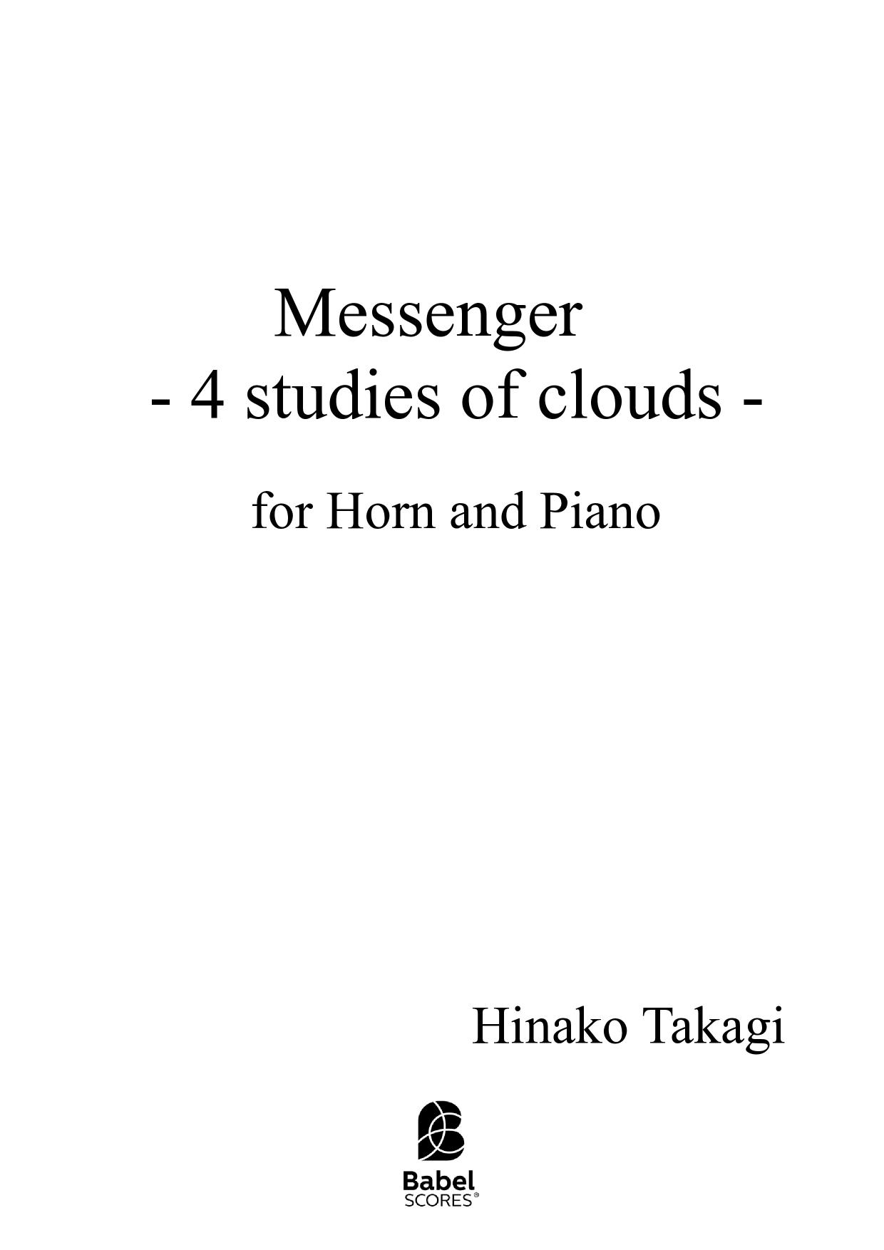 Messenger - 4 studies of clouds -