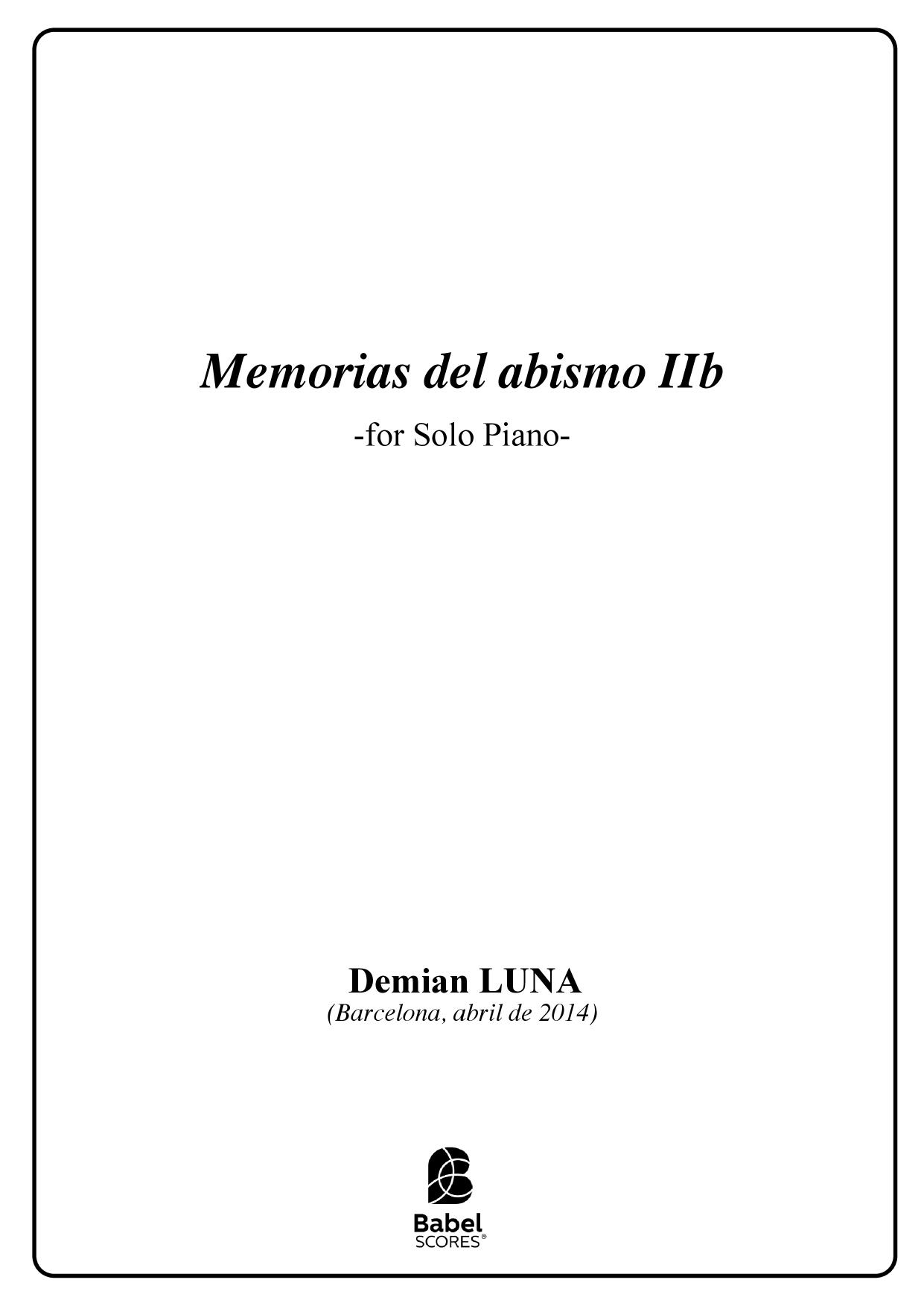 Memorias del Abismo IIb
