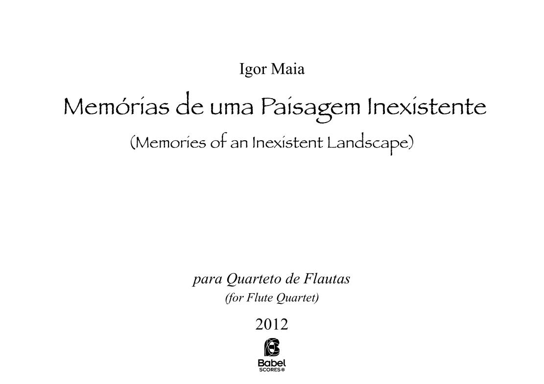 Memórias de uma Paisagem Inexistente