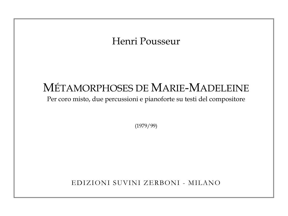 Metamorphoses de marie-madeleine