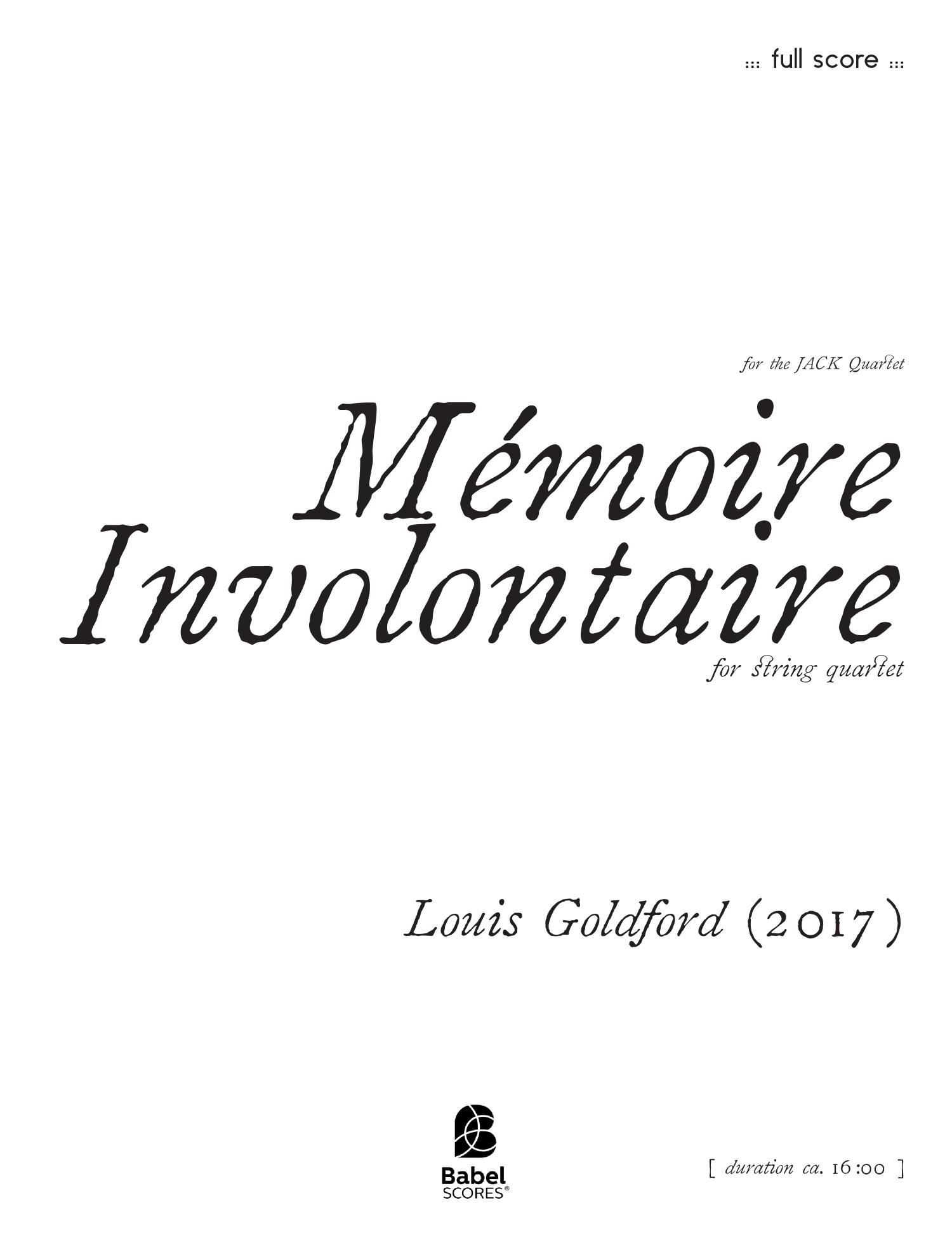 Mémoire involontaire