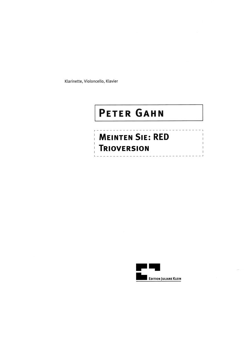 Meinten Sie：RED - trio version