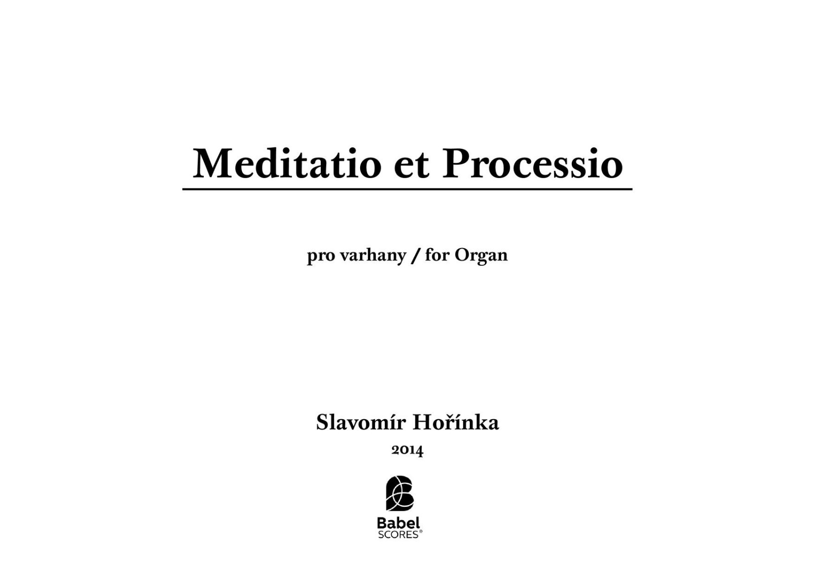 Meditatio et Processio