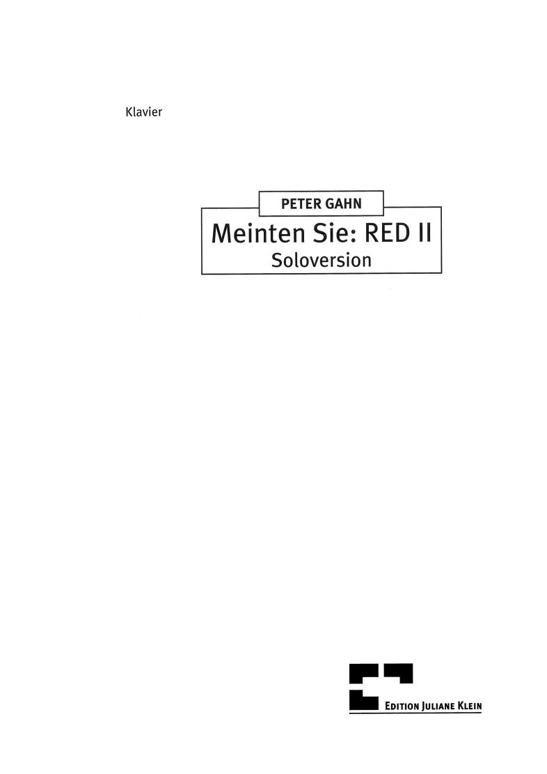 Meinten Sie：RED II - solo version