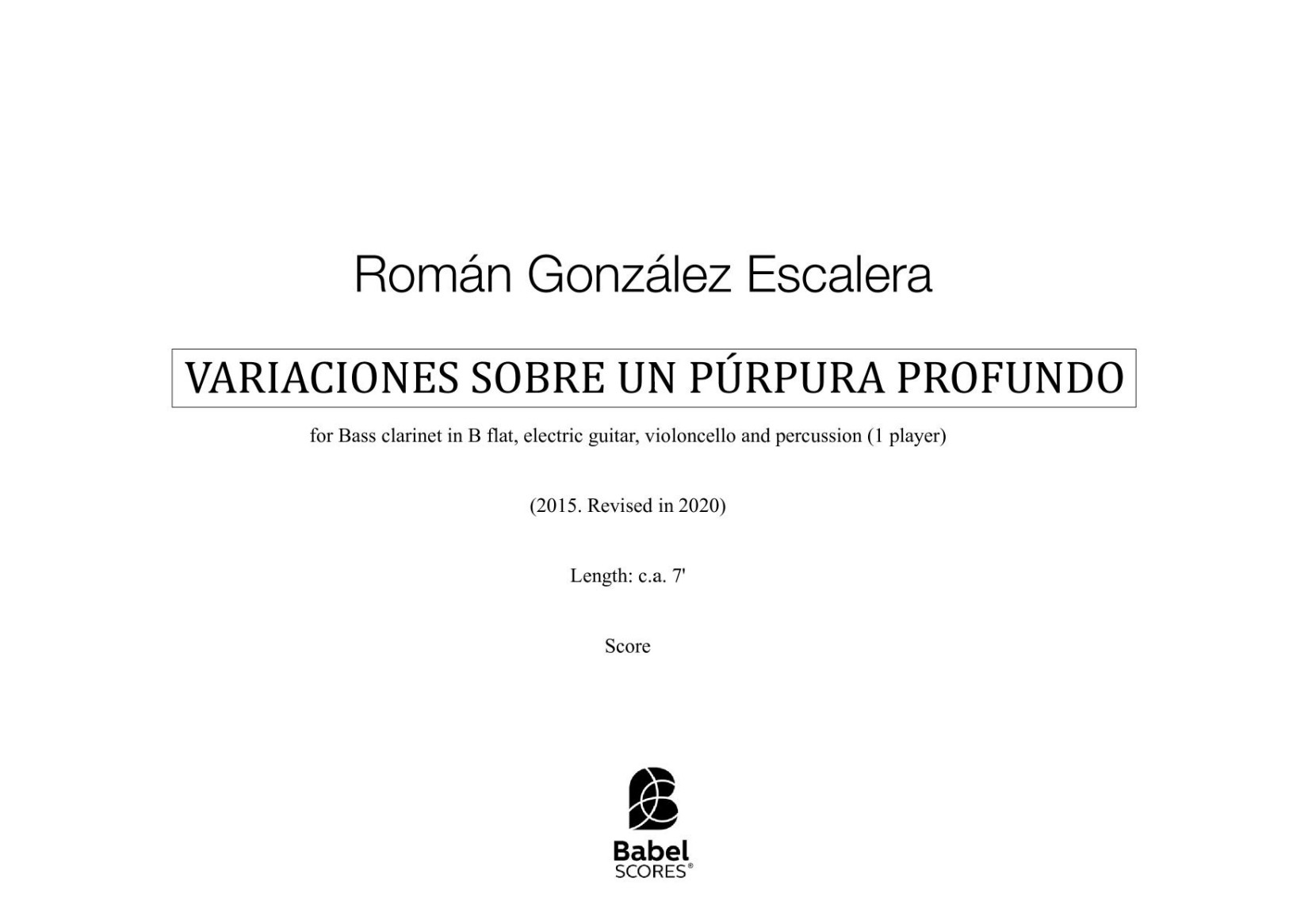 Variaciones sobre un púrpura profundo