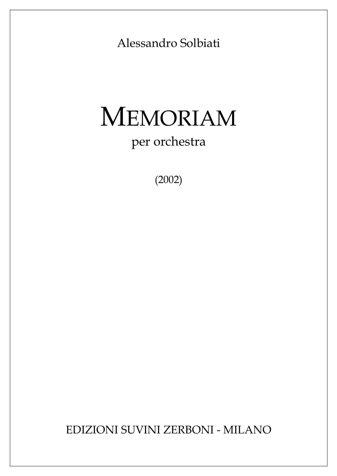 MEMORIAM