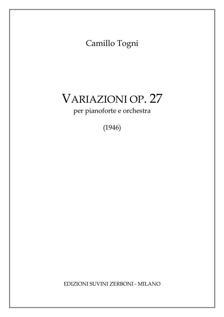 Variazioni op. 27