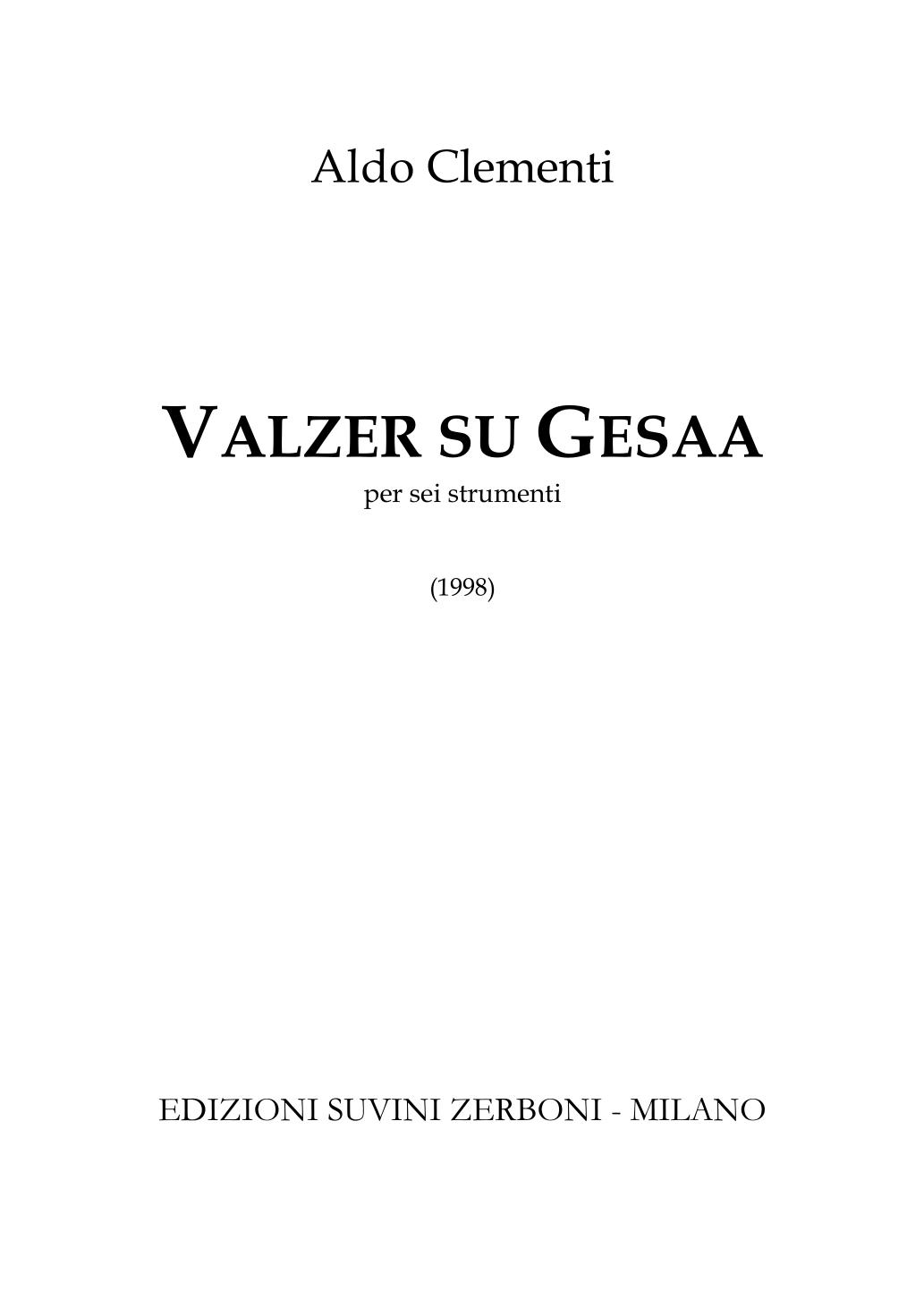 Valzer su Gesaa