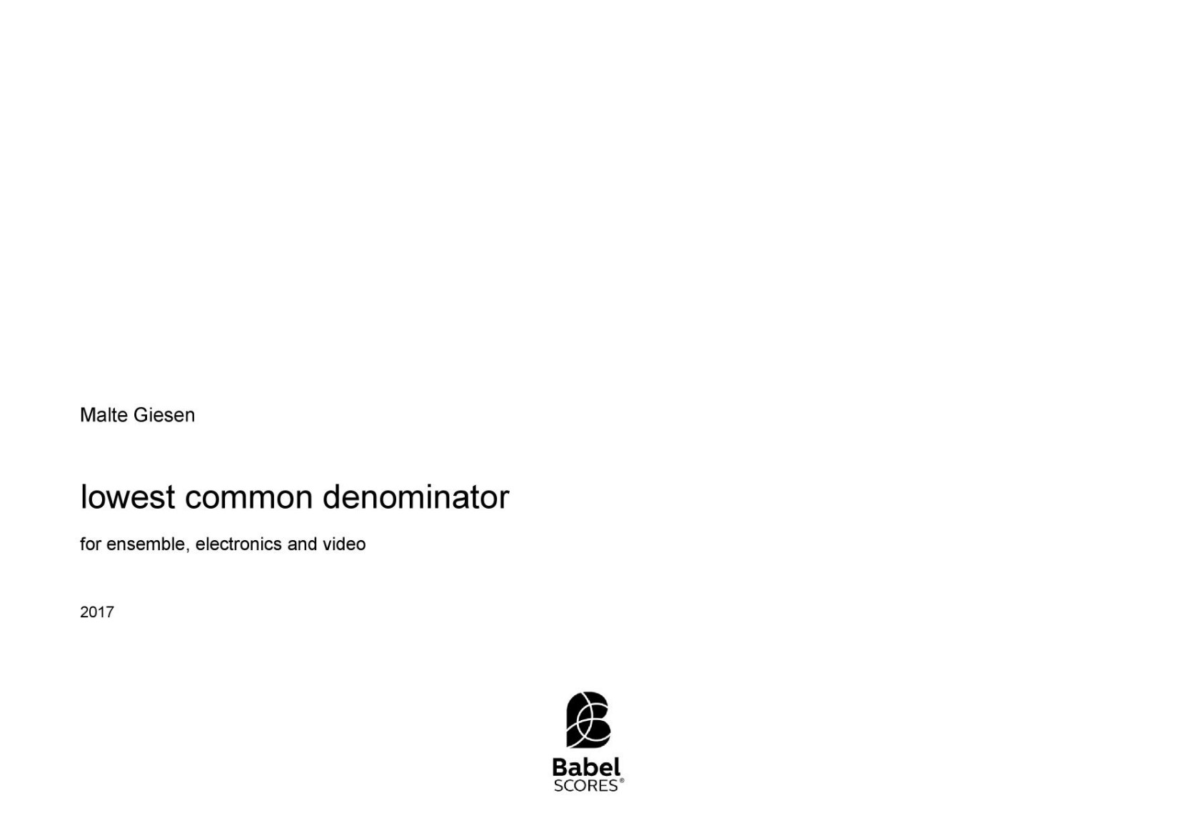lowest common denominator