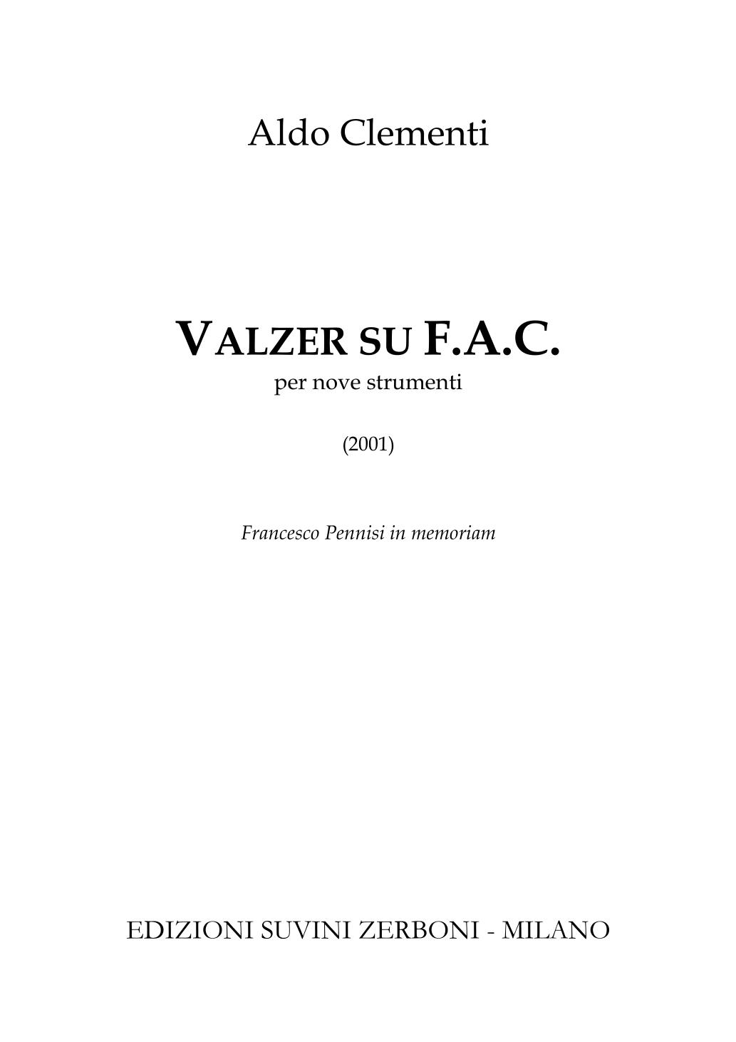 Valzer su F.A.C.