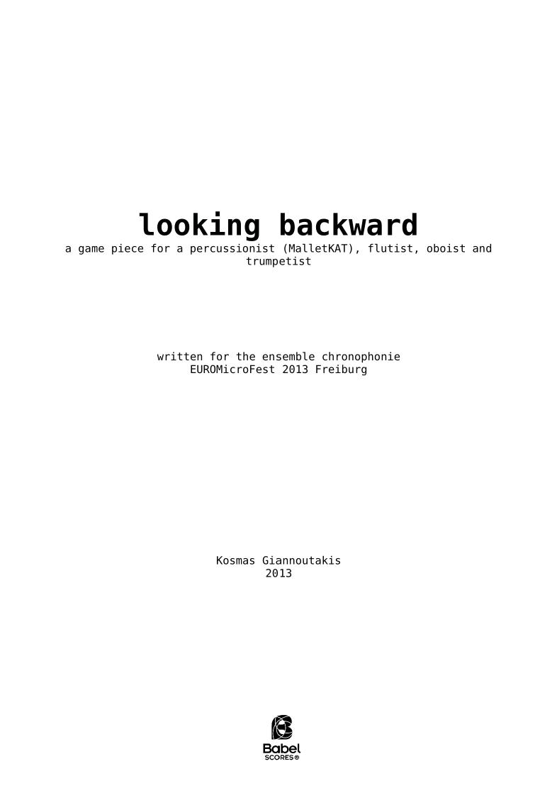 looking backward