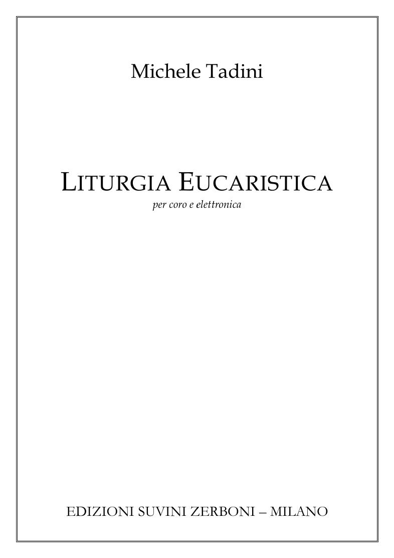 Liturgia eucaristica