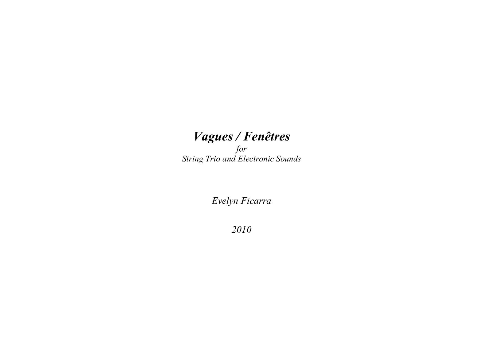 Vagues - Fenêtres