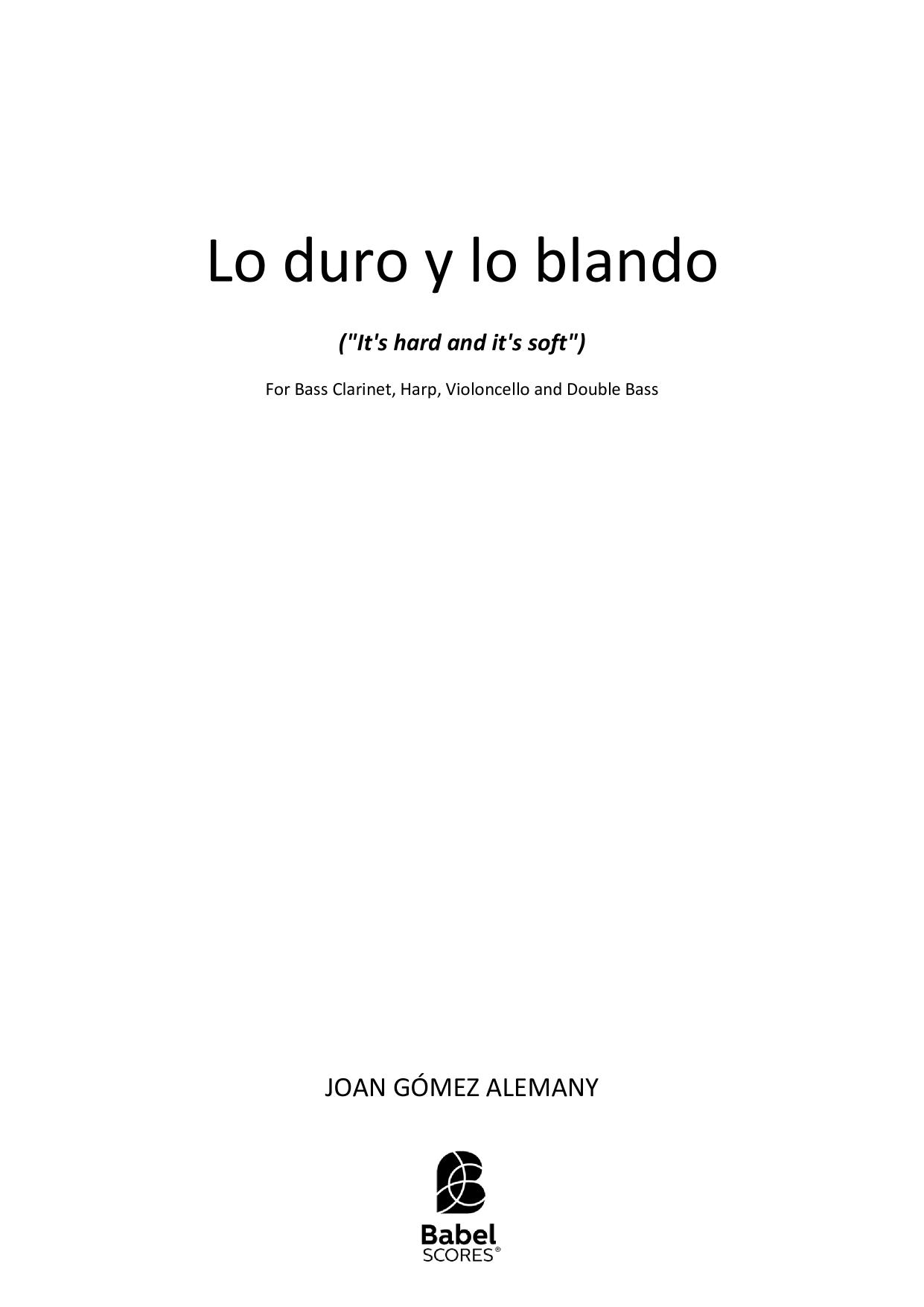 Lo duro y lo blando