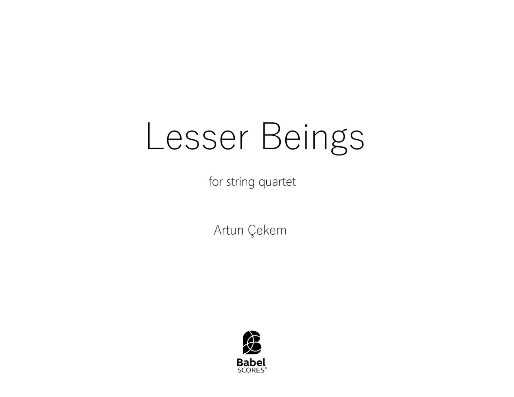 Lesser Beings