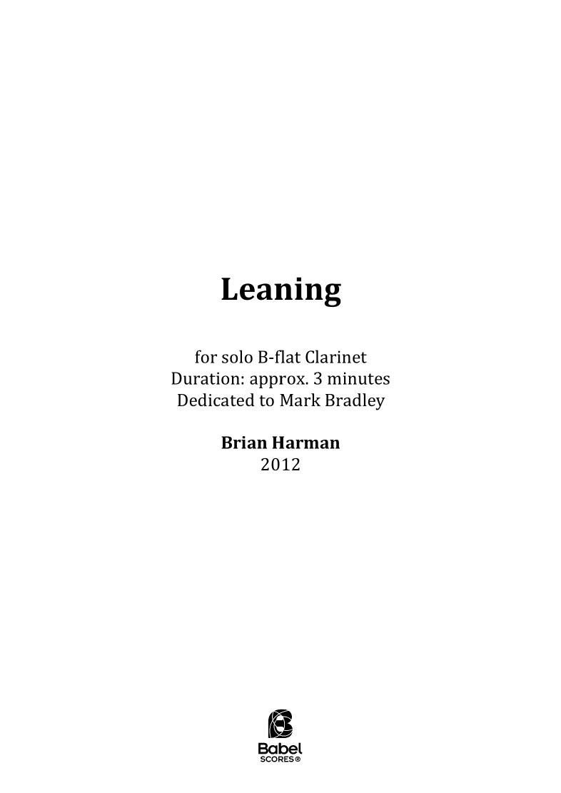 Leaning