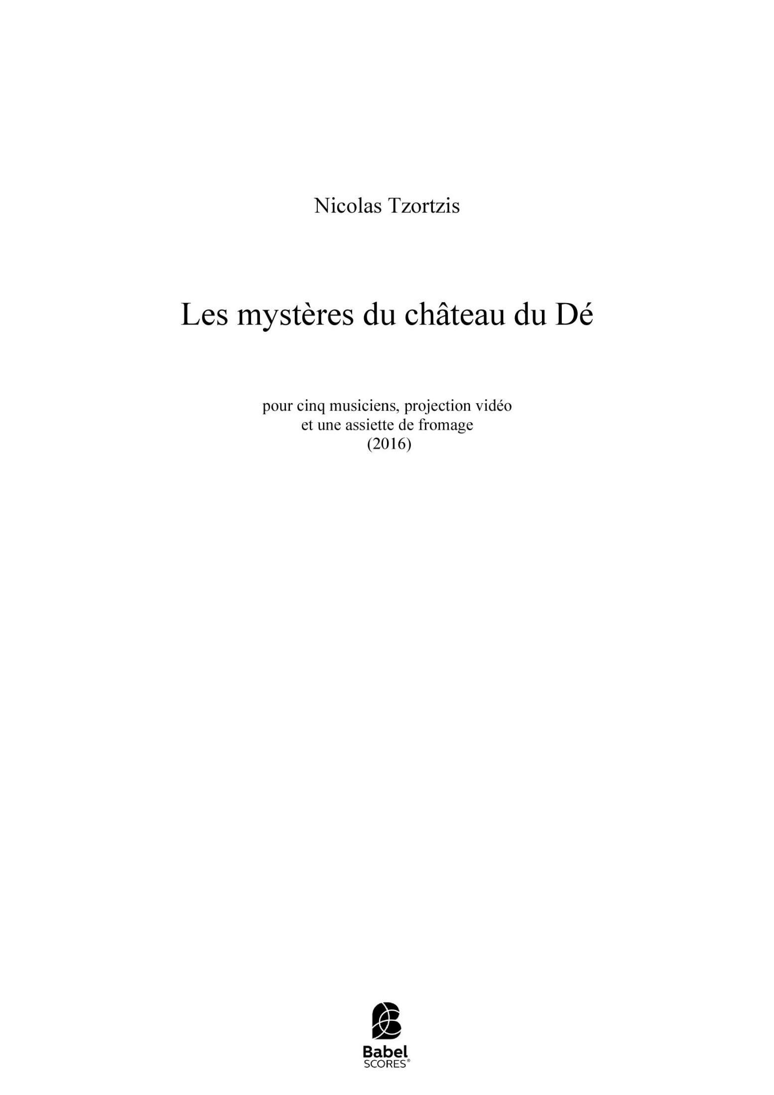 Les mystères du château du Dé