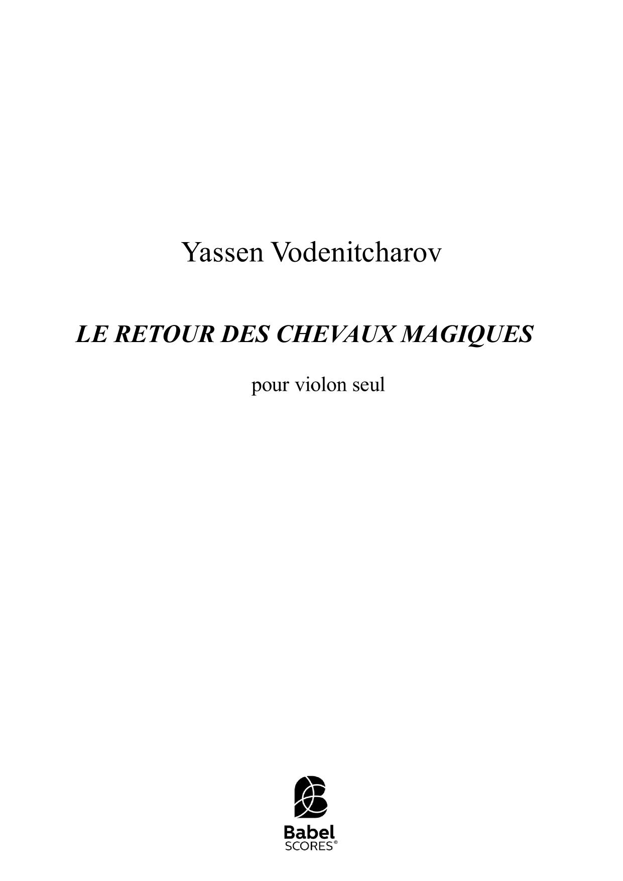 LE RETOUR DES CHEVAUX MAGIQUES