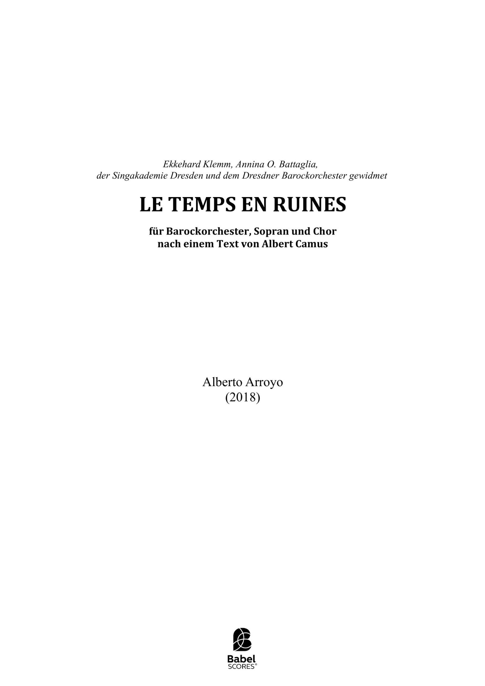 Le Temps en Ruines
