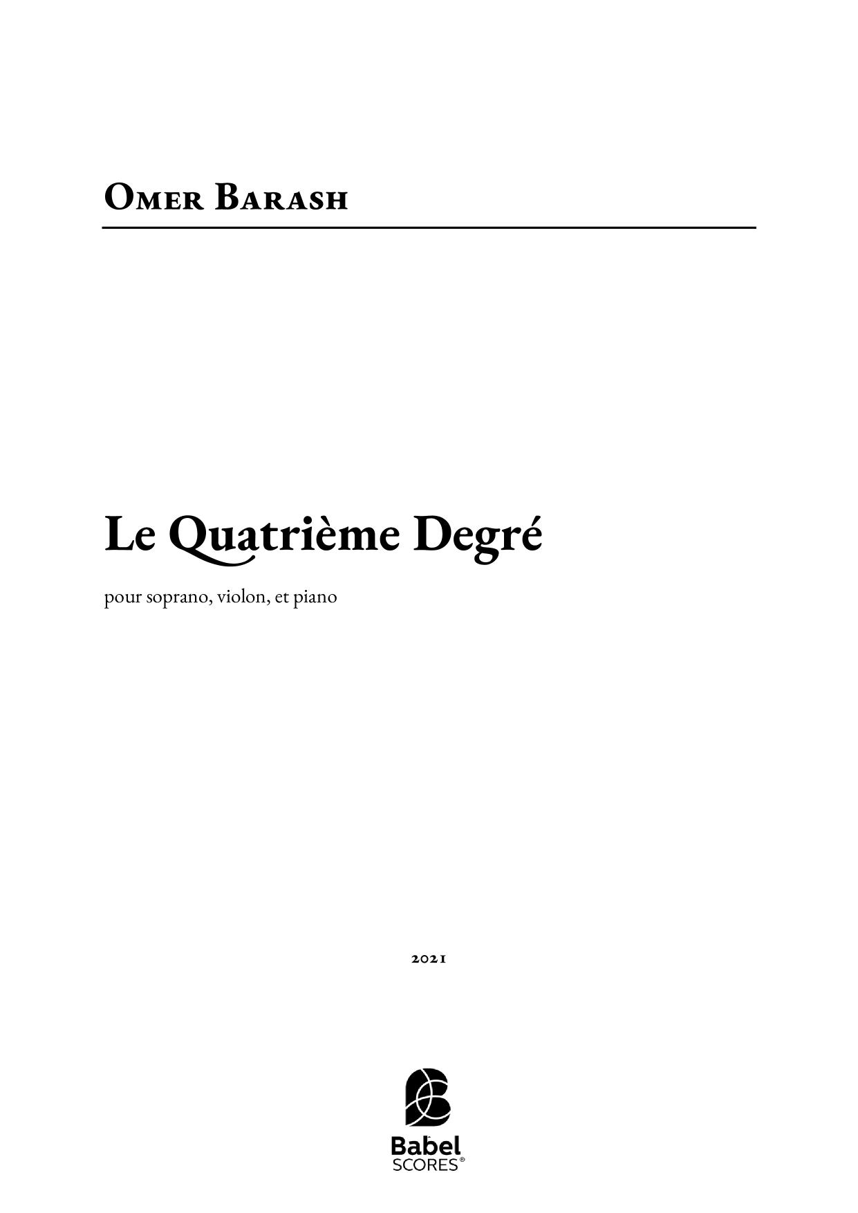Le Quatrième Degré