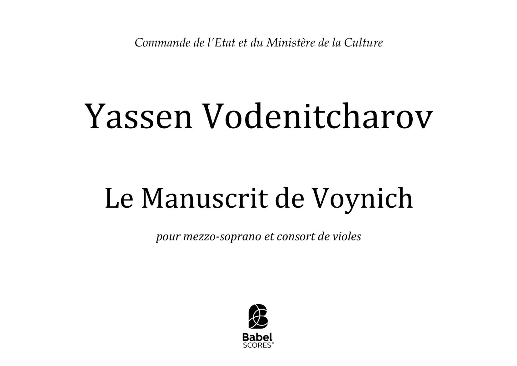 LE MANUSCRIT DE VOYNICH