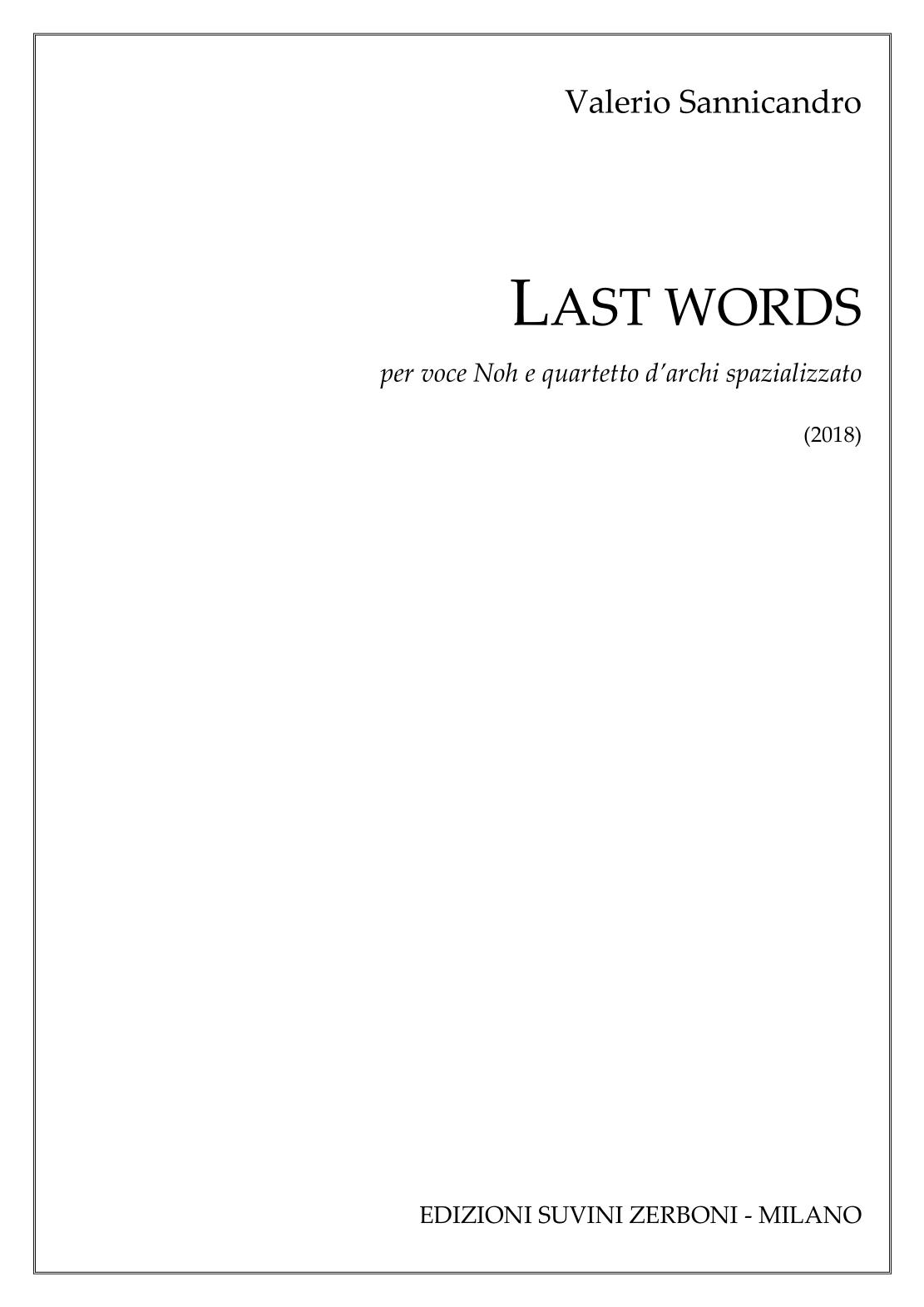 Last words